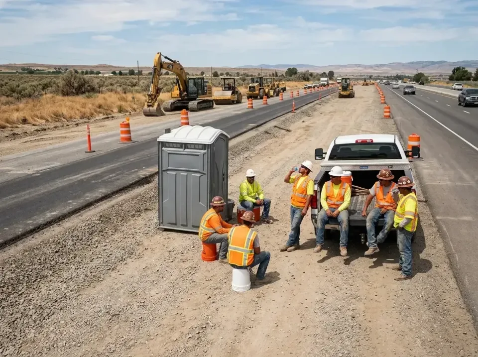 highway-road-construction-crew-007 — frequently asked questions, Porta Potty and Restroom Rentals in Carmichael, CA
